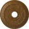 Ekena Millwork Munich Ceiling Medallion (Canopies up to 5 5/8"), 17 1/2"OD x 3 5/8"ID x 1"P, Smokey Topaz Crackle CM17MUSTC - alternate 1